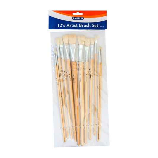 Marlin Art Brush Set 12Pc