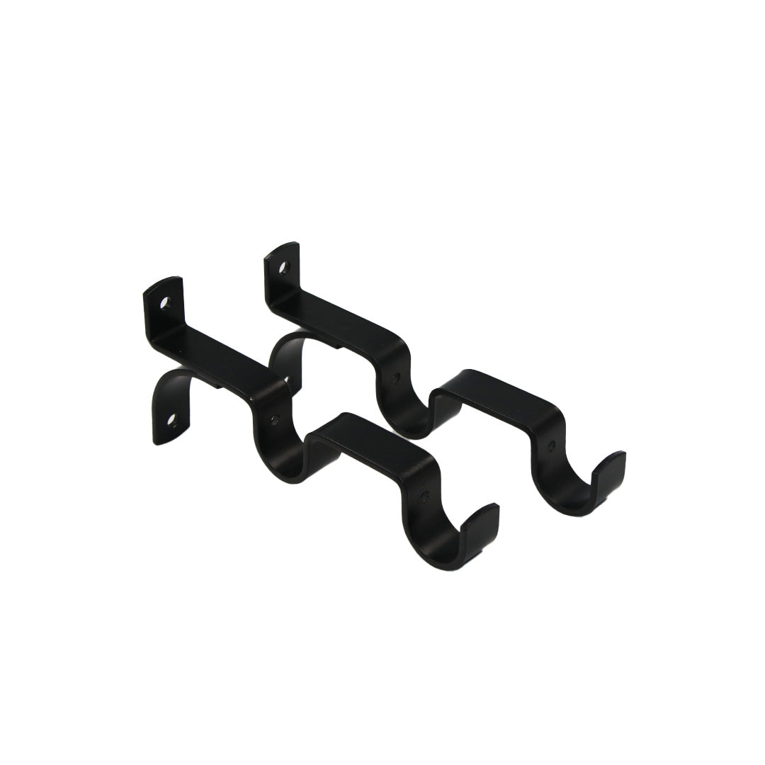 Bracket 25/25Mm Black Alpha