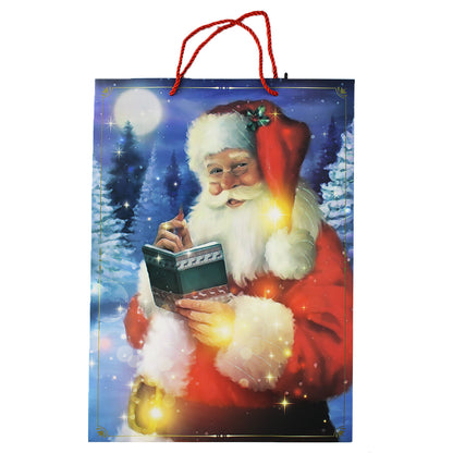 Gift Bag 23X18X10Cm X-Mas With String