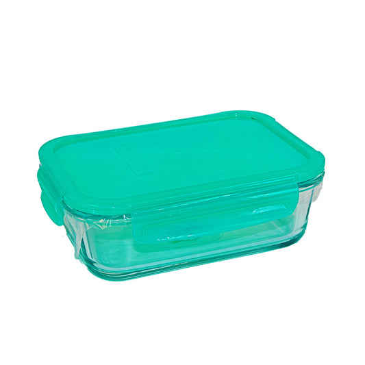 Bowl Storage 1L 530186Cliplock Rect Green Lid