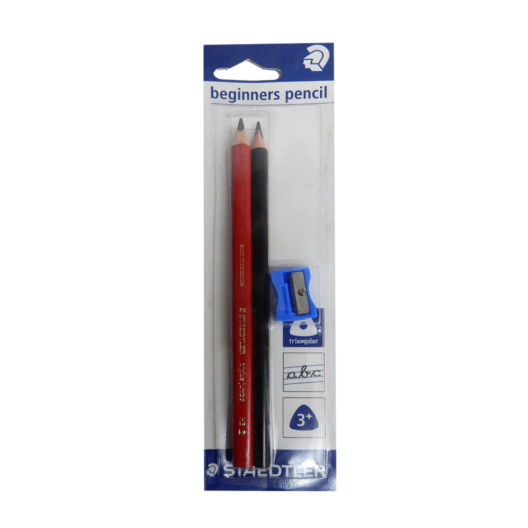 Staedtler Beginners Pencil 2Pc + Sharpener