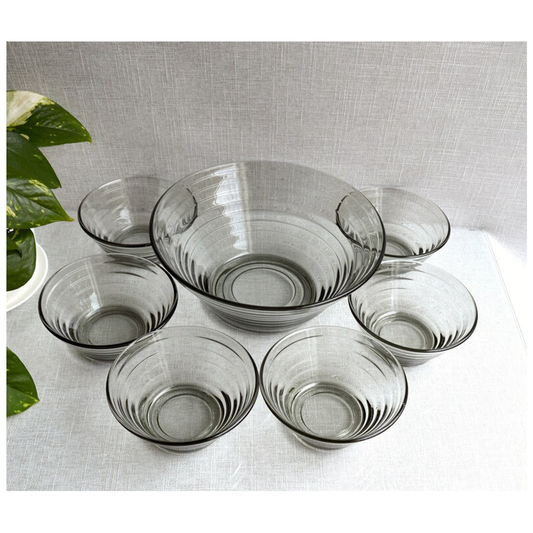 Bowl Set 7Pc Clear Embossed Melissa/Manhattan Tti