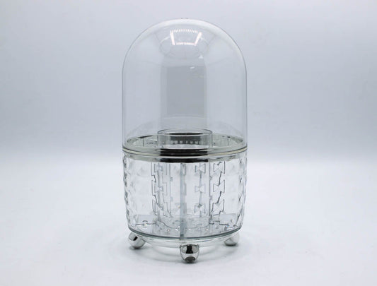 Cutlery Holder 23Cm Rnd With Lid Acrylic