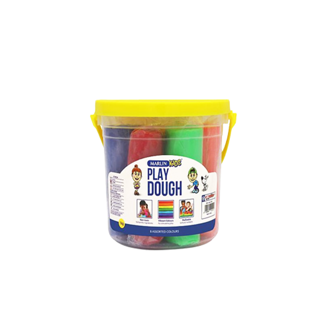 Marlin Play Dough 200G 10Pc Colours + Moulds