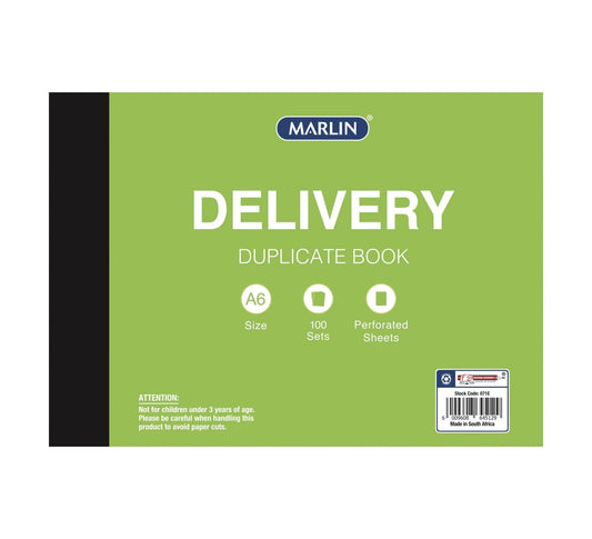 Marlin Delivery Book Duplicate A6/100