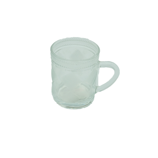 Mug Mini Embossed Glass Assorted