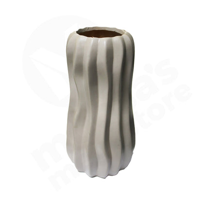 Vase Porcelain 24Cm  Embossed Assorted