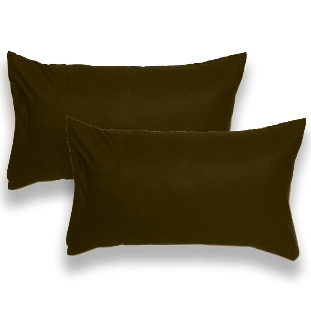 Pillow Case Standard  Chocolate  2Pc Richmont