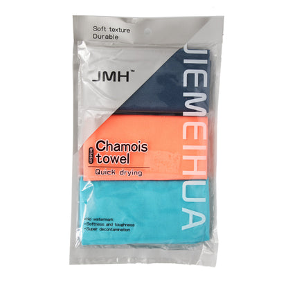 Chamois 3Pc 40X40Cm Poly Bag Jmh