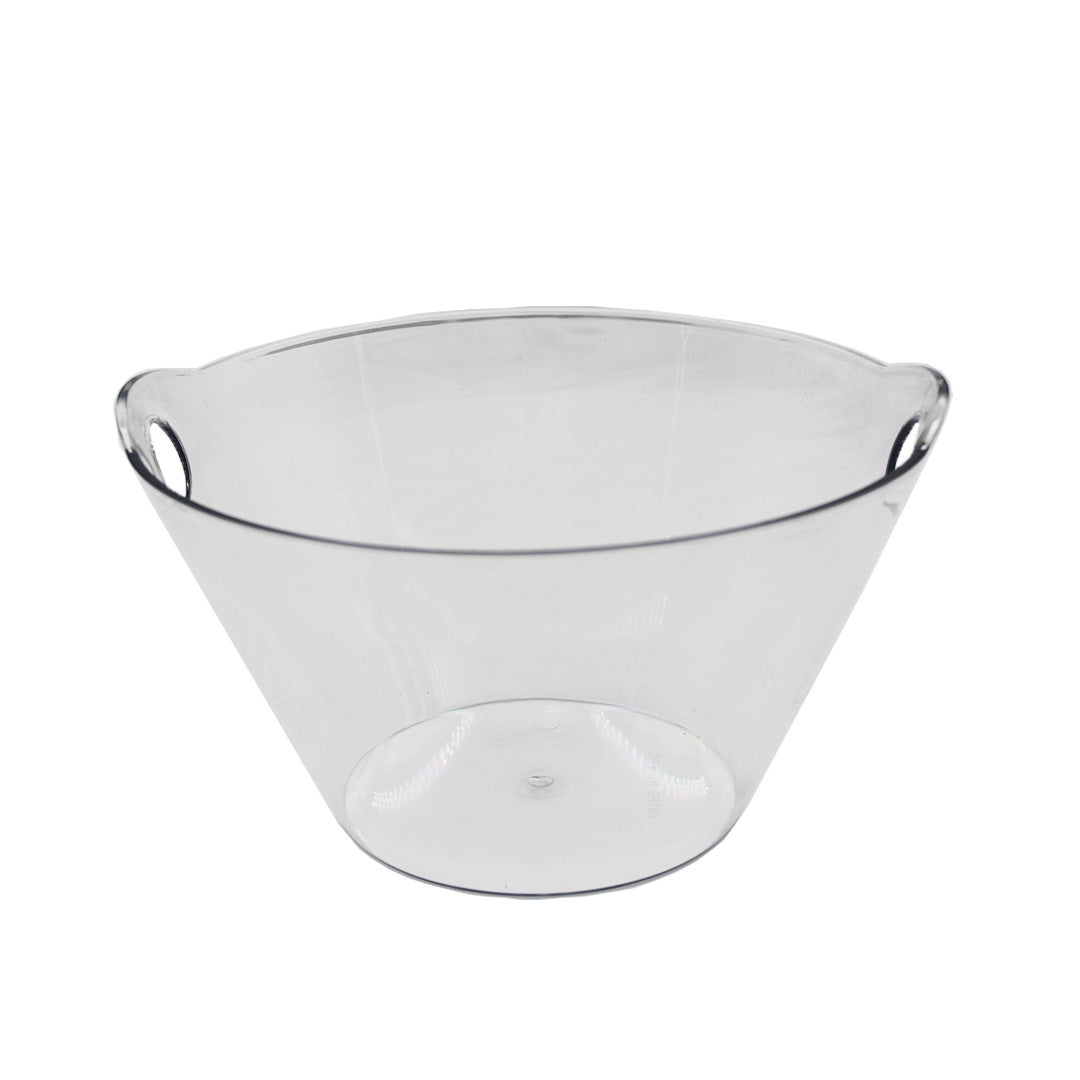 Salad Bowl 23X14Cm Round Clear Plastic