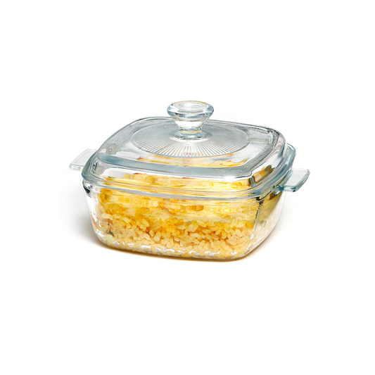 Casserole 0.8L With Lid Tempered Glass Gift Box