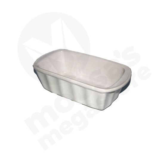 Roasting Pan 23X15X8.5Cm Loaf White