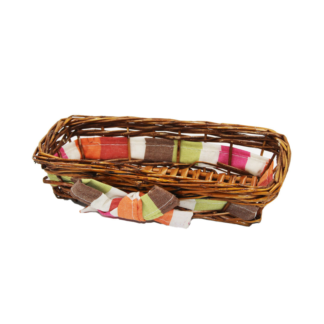 Bread Basket 25X12Cm Rectangle  Wicker