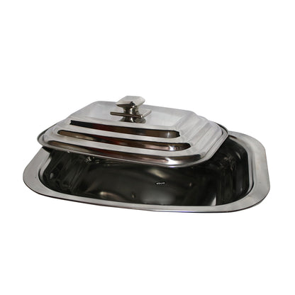 Roaster Pan With Lid 40X28Cm Stainless Steel