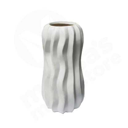 Vase Porcelain 24Cm  Embossed Assorted