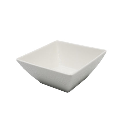 Bowl 15X15X6.5Cm Square  Embossed  Creeper Design