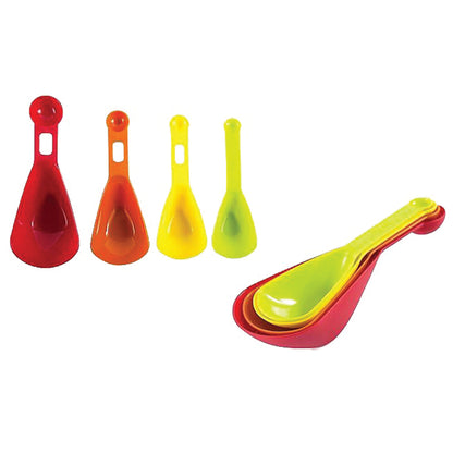 Measuring Scoop 4Pc Plastic Rainbow